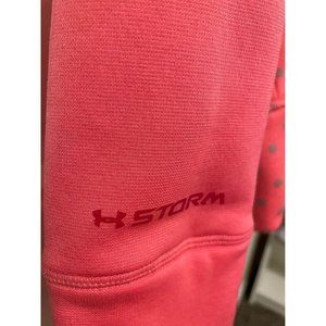 Girls size large under armour storm hoodie pink